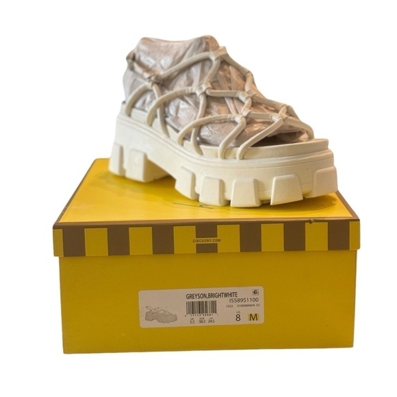 Circus by Sam Edelman Women's White Greyson Strappy Platform Sandal Size 8 - Picture 8 of 9